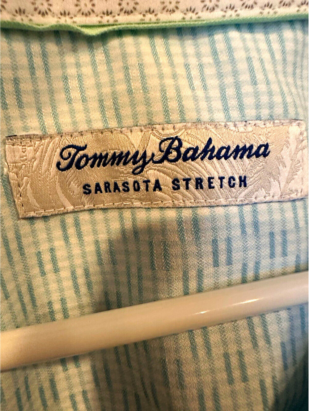 Tommy Bahama Sarasota Stretch Men’s 3XLB Blue/White Striped Pockets Shirt